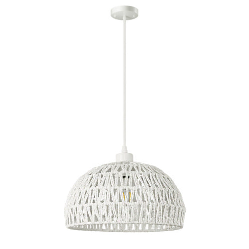 Natural Fiber Hanging Light Woven Rattan Bamboo Ceiling Fixture